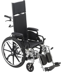 WHEELCHAIR, VIPER PLUS RECLINING LIGHTWEIGHT 14" W/LEG REST