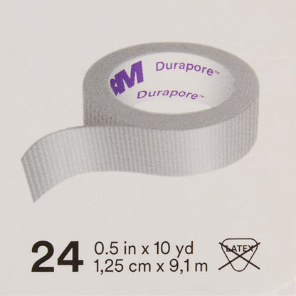 TAPE, ADHSV DURAPORE 1/2"X10YDS (24/BX) 3M