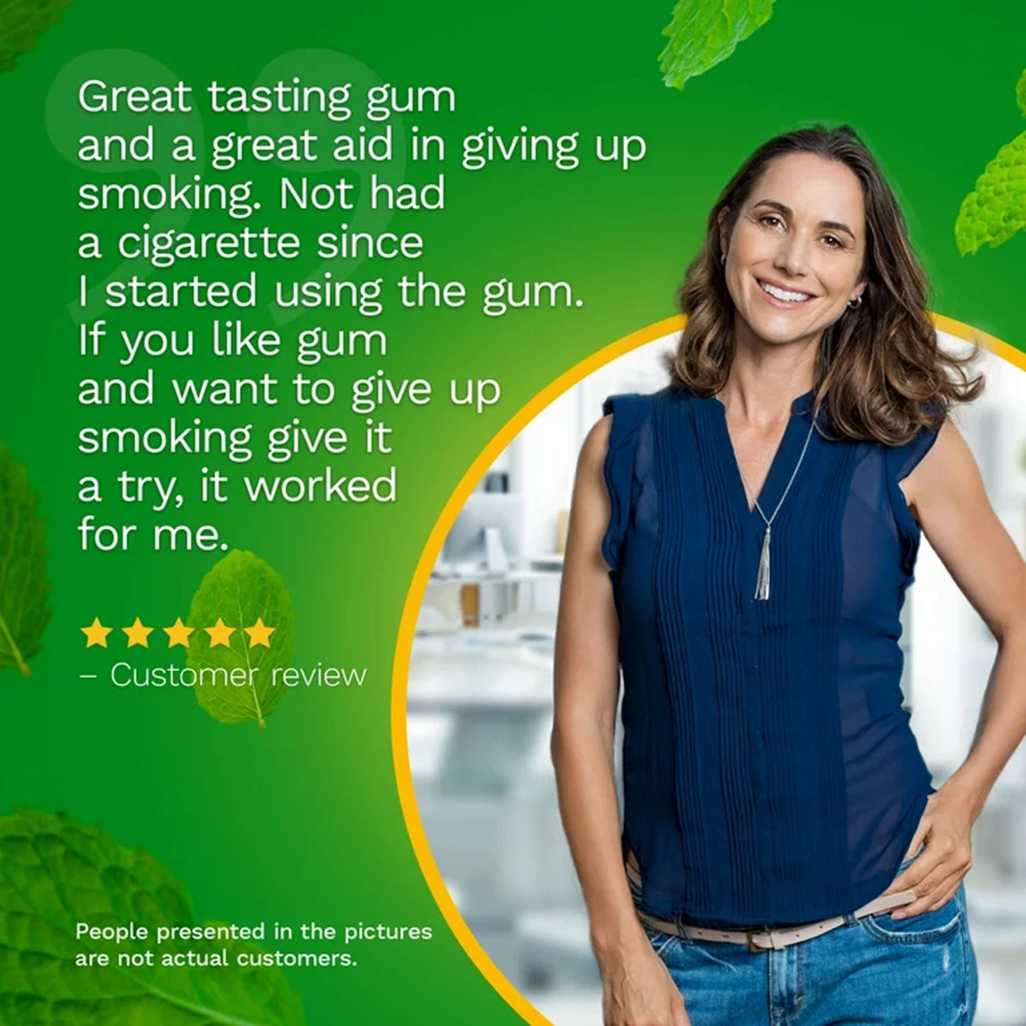NICORETTE, GUM SPEARMINT BURST/CHAMOMILE 4MG (100/CT)
