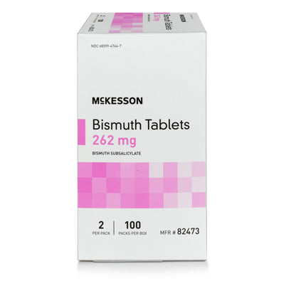 BISMUTH, TAB 262MG 100X2 (100/BX 12 BX/CS)