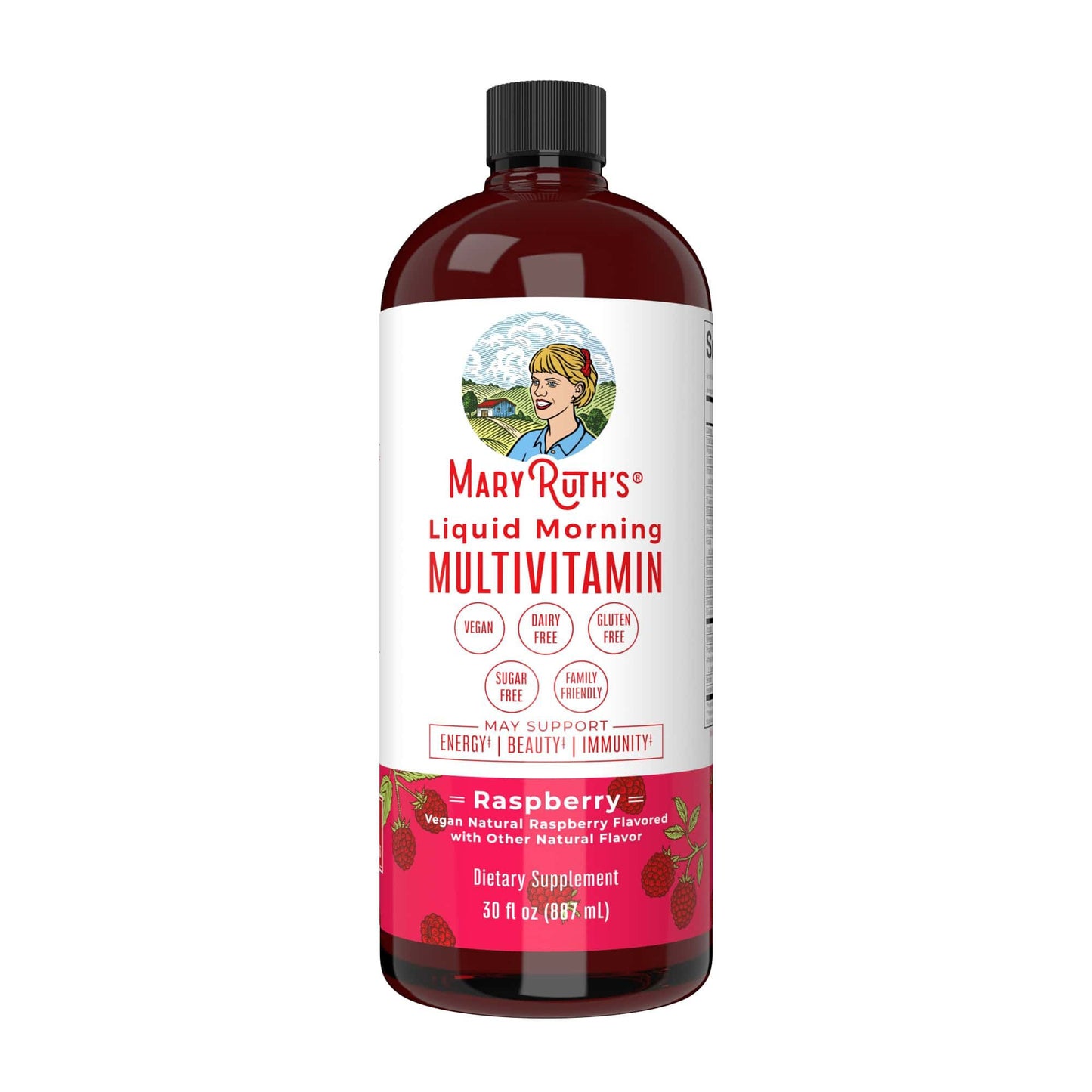 SUPPLEMENT, LIQ MORNING MULTIVITAMIN RASPBERRY 30OZ (6/CS