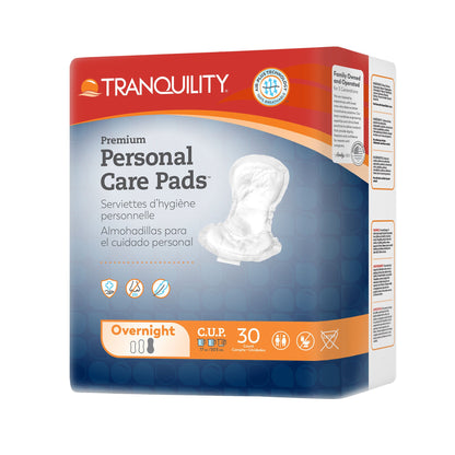 PAD, INCONT TRANQUILITY OVRNGHT DISP ADLT (30/BG 4BG/CS)