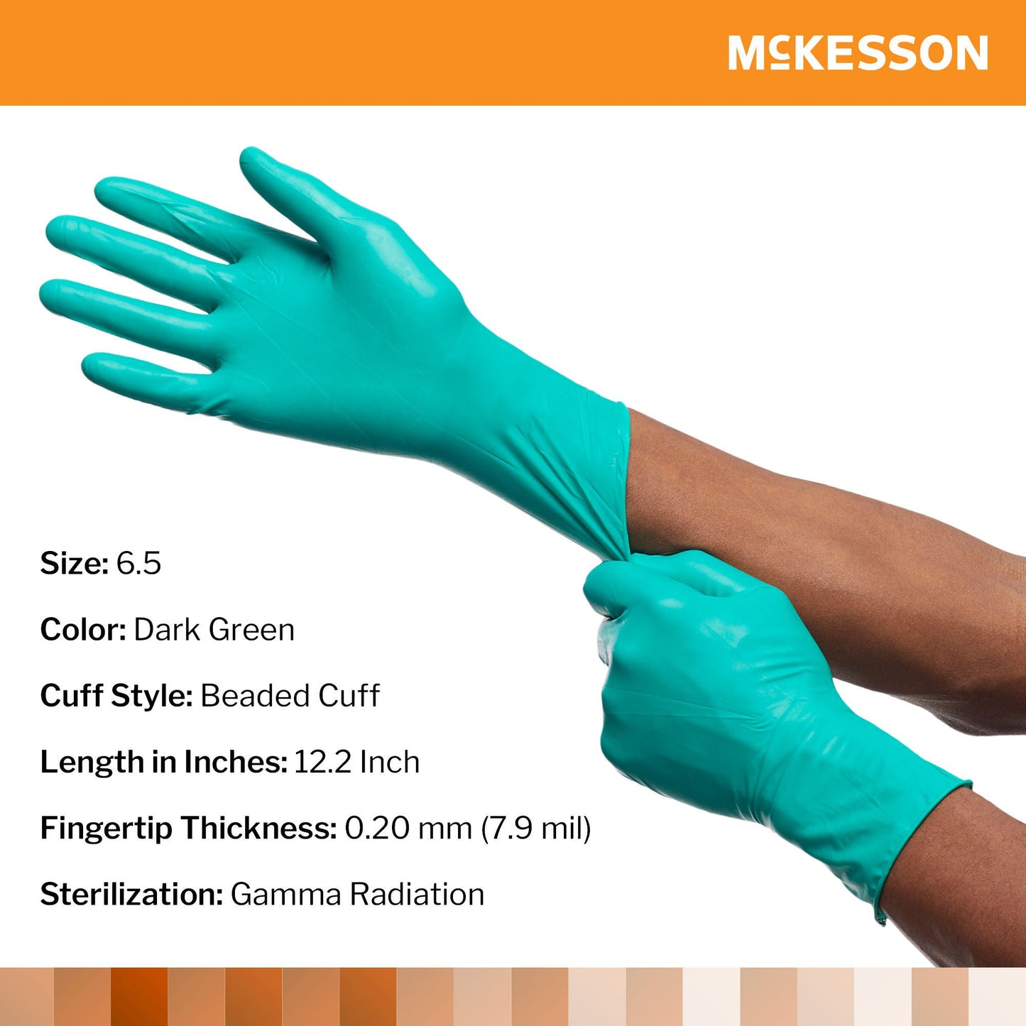 GLOVE, SURG NPRN 6.5 STR2 SMTHCHEMO (50PR/BX 4BX/CS)