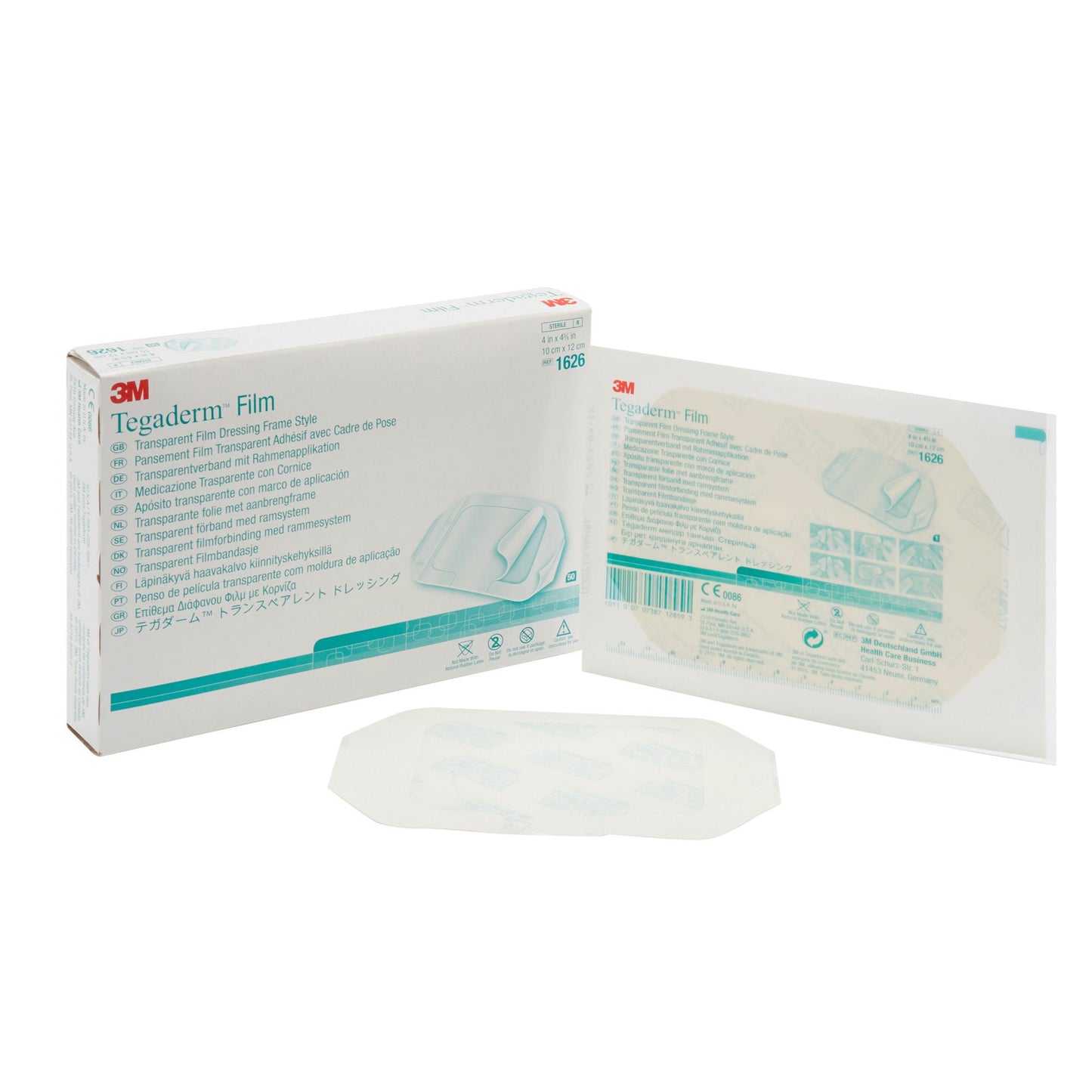 DRESSING, TEGADERM 4"X4 3/4" (50/BX)