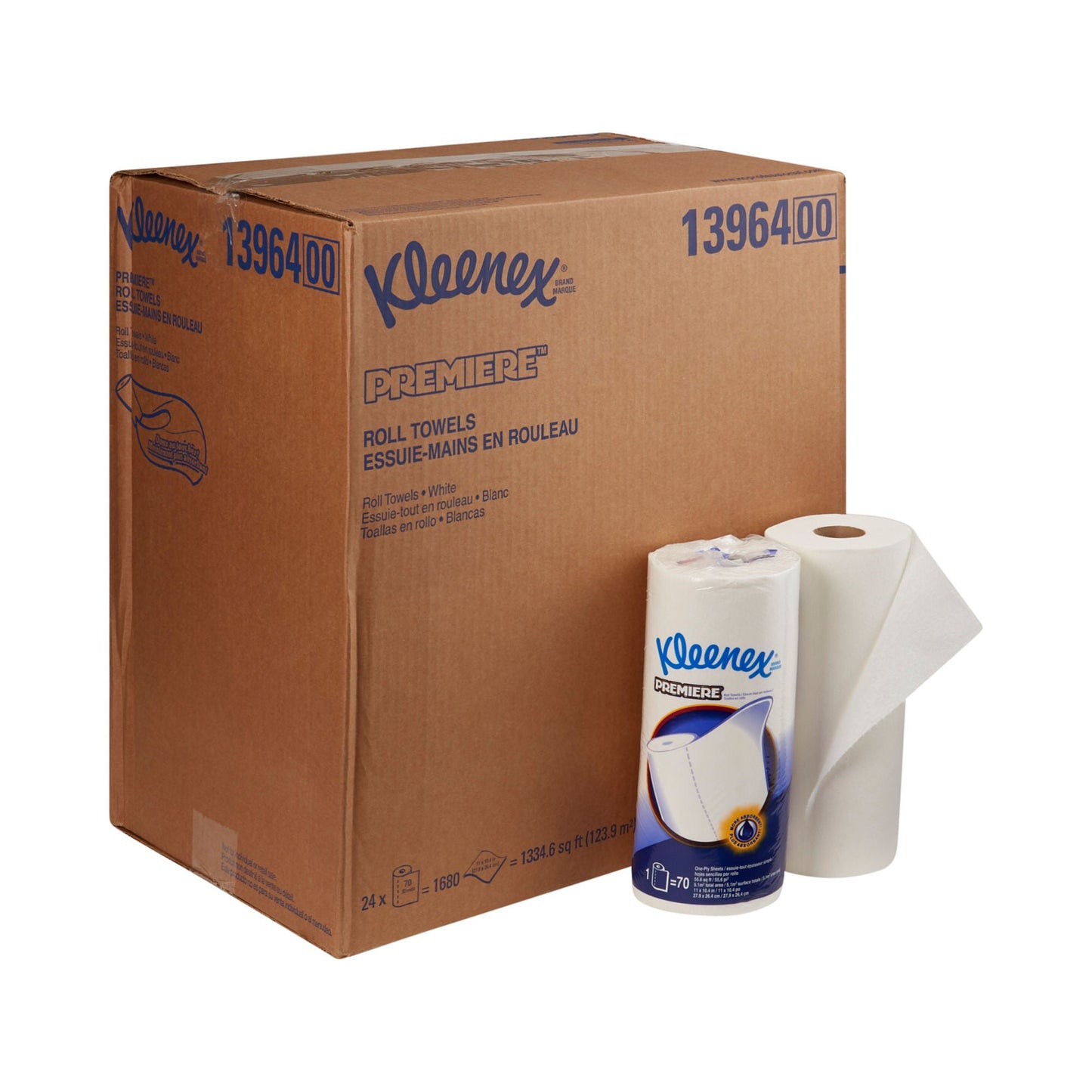 TOWEL, PAPER KLEENEX PREMIER WHT (24RL/CS) KIMCON