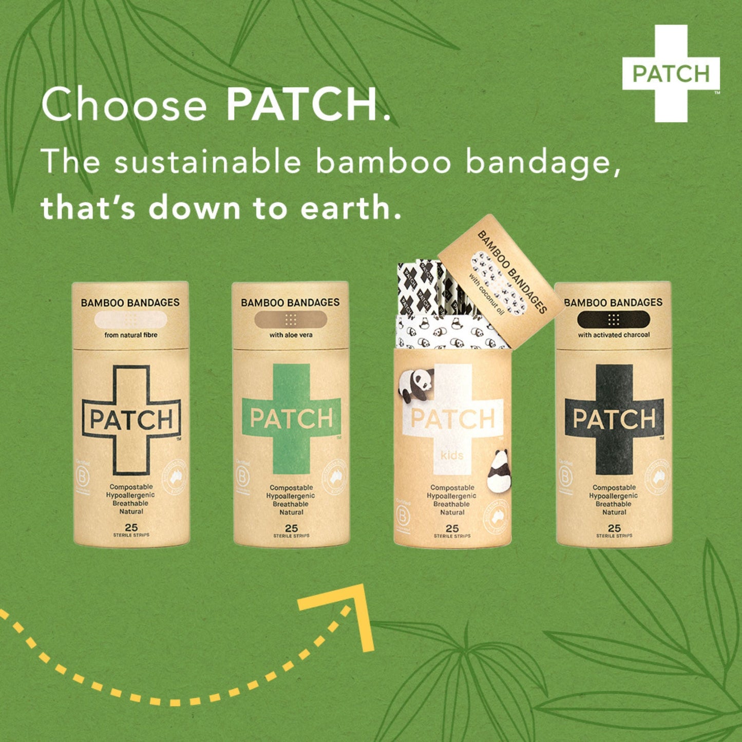 BANDAGE, ADH PATCH KIDS COCONUT OIL (25/TU 3TU/BX 8BX/CS)