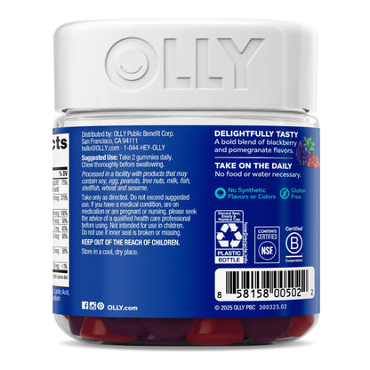 OLLY, GUMMY MENS MULTI BLK BERRY (90/BT)
