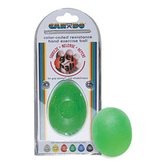 BALL, EXERCISE HAND CANDO GEL LG GRN