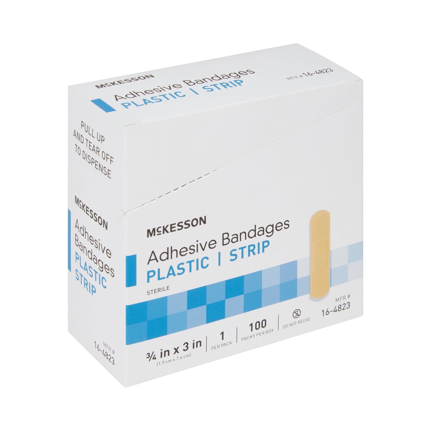 BANDAGE, ADHSV SHR STRP 3/4"X3" (100/BX)