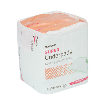 UNDERPAD, MODERATE ABSRB 30X30(10/BG 15BG/CS)