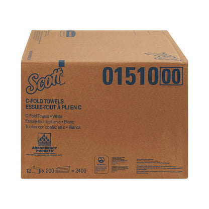 TOWEL, PAPER C-FOLD (200/PK 12PK/CS) KIMCON