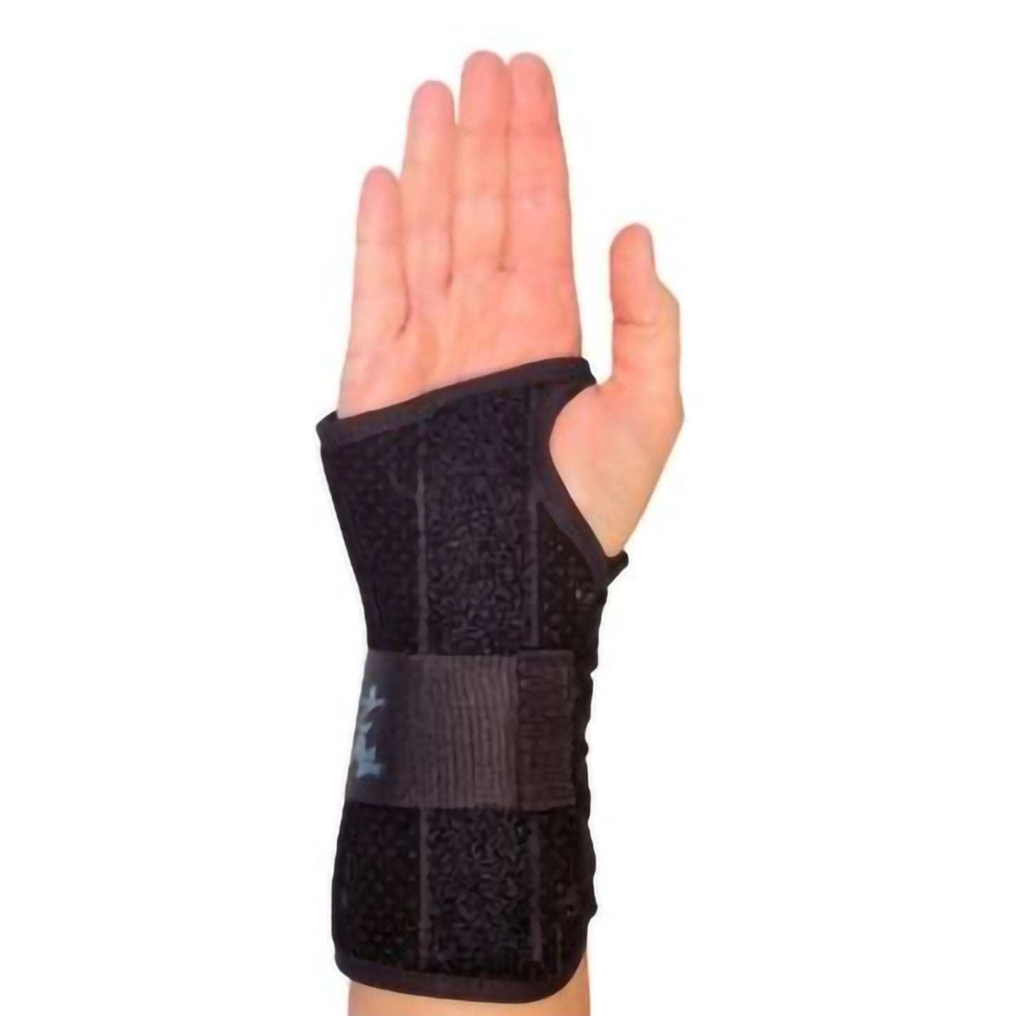 WRIST LACER, SUEDE BLK RT SM 8"