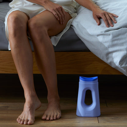 URINAL, PORTABLE F/BEDSIDE & ON-THE-GO LOONA FML BLU (24/CS)