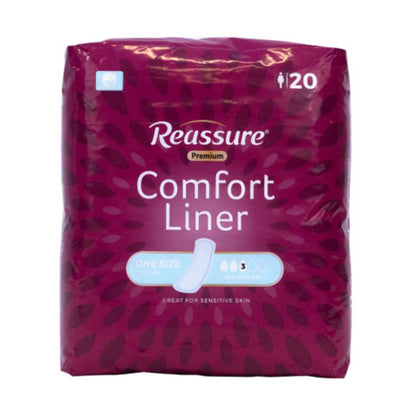 LINER, INCONT REASSURE PREM COTTON COMFORT (20/BG 6BG/CS)