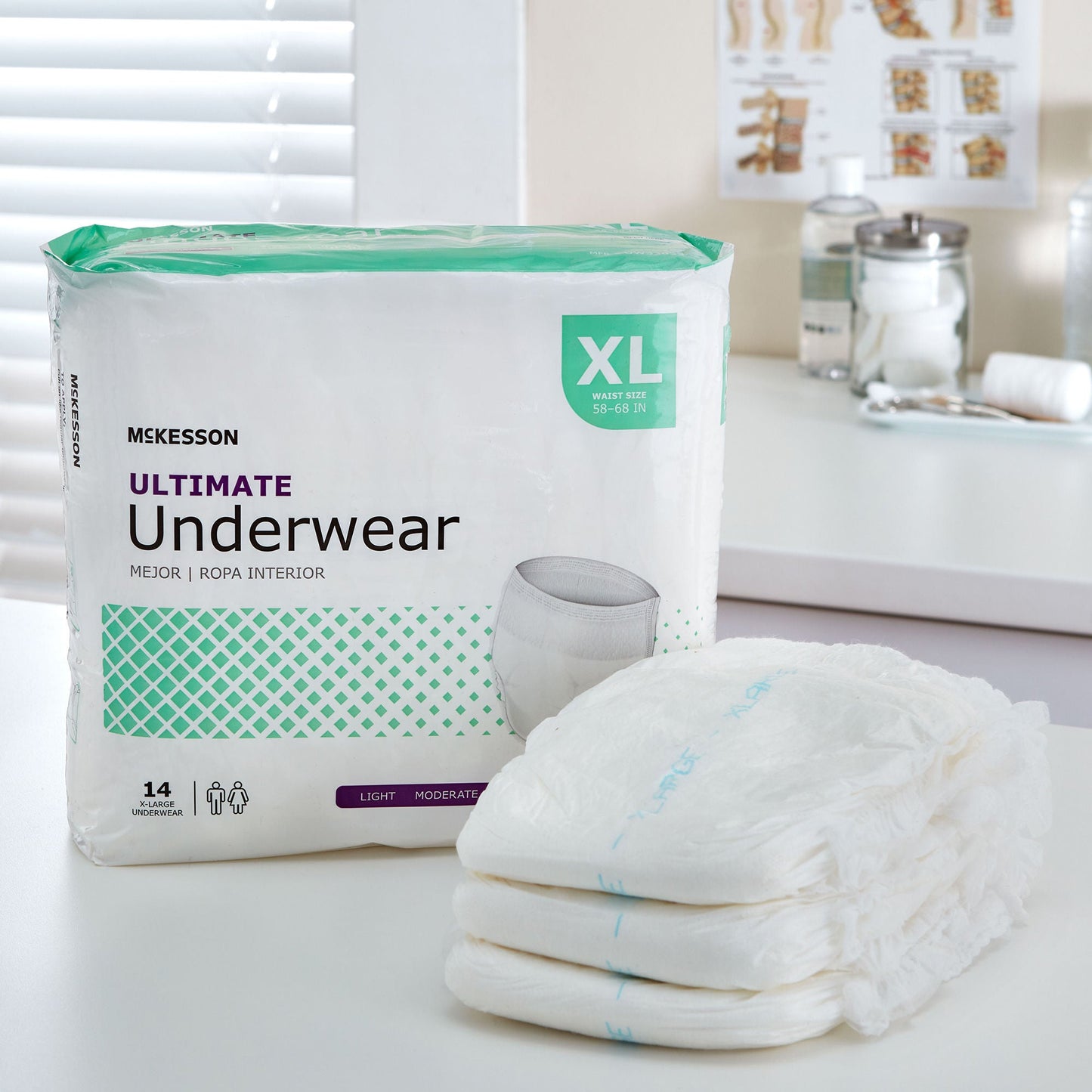 UNDERWEAR, ULTIMATE XLG 58-68 (14EA/BG 4BG/CS)