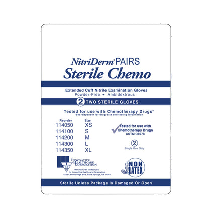 GLOVE, EXAM NTRL MED STR2 EXTCF CHEMO (50PR/BX 4BX/CS)