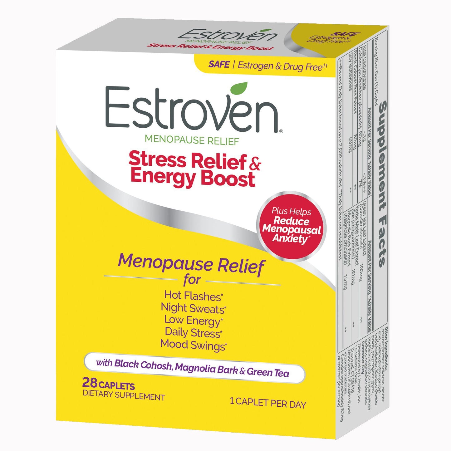 SUPPLEMENT, CAP ESTROVEN STRESS RELIEF+ENERGY (28/BX 12BX/CS