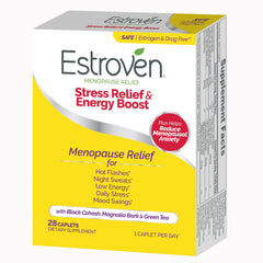 SUPPLEMENT, CAP ESTROVEN STRESS RELIEF+ENERGY (28/BX 12BX/CS