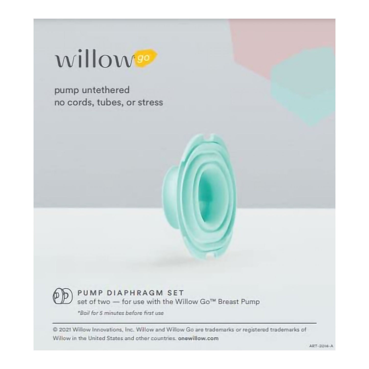 DIAPHRAGM SET, BREAST PUMP WILLOW GO WEARABLE (2/PK 20PK/CS)