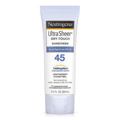 SUNSCREEN, LOT NEUTROGENA ULTRA SHEER SPF45 3OZ