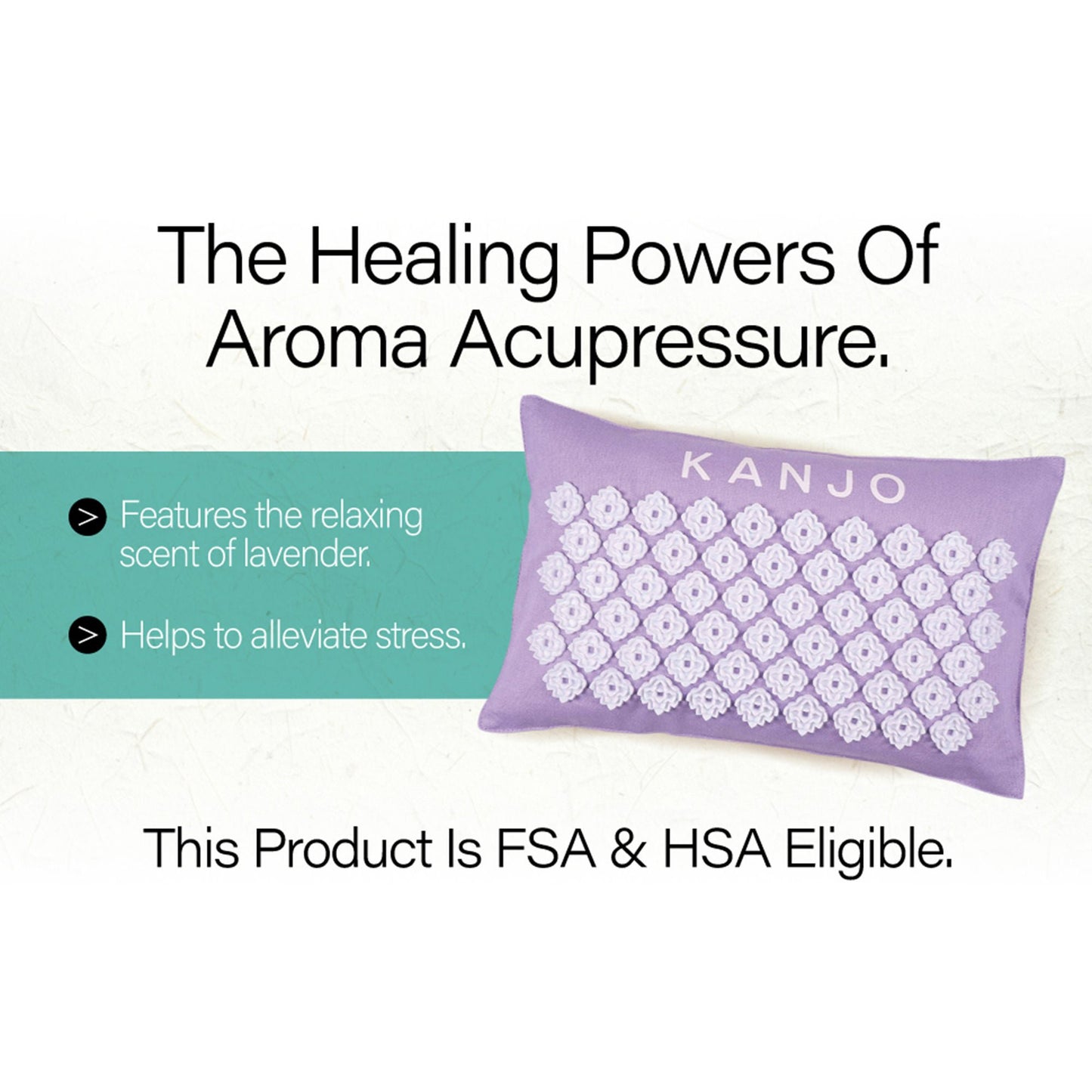 PILLOW, ACUPRESSURE KANJO AROMA LAV (16/CS)