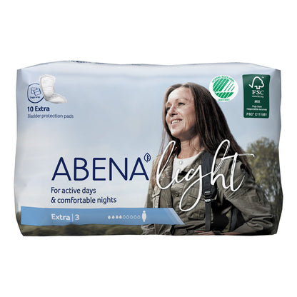 PAD, LINER INCONT ABENA LIGHT EXTRA 3 (10/BG 20BG/CS)