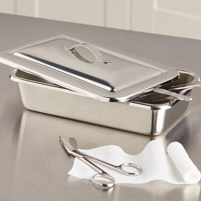 INSTRUMENT TRAY, W/STRAP HNDL CVR LF 8 7/8"X5"X2" (6/BX)