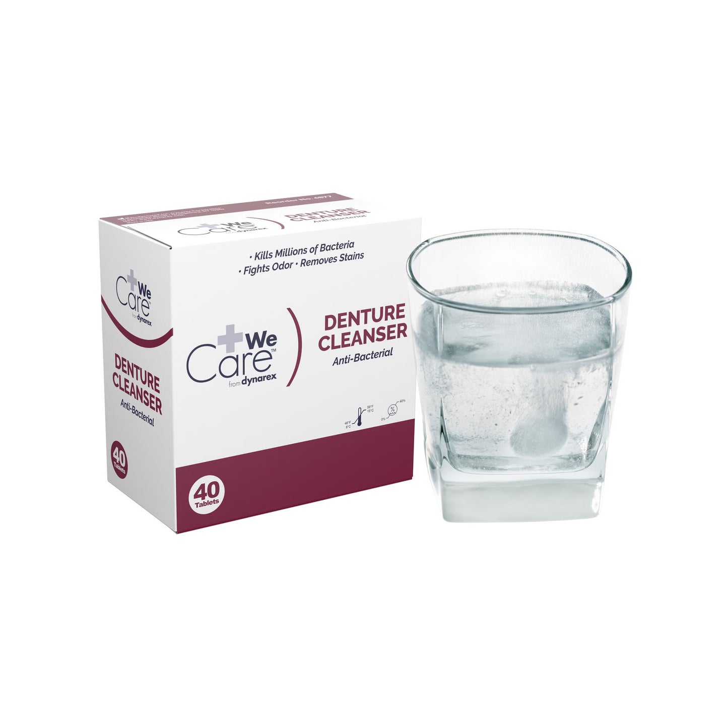 CLEANSER, DENTURE ANTIBACTERIAL TABS (40/BX 24BX/C
