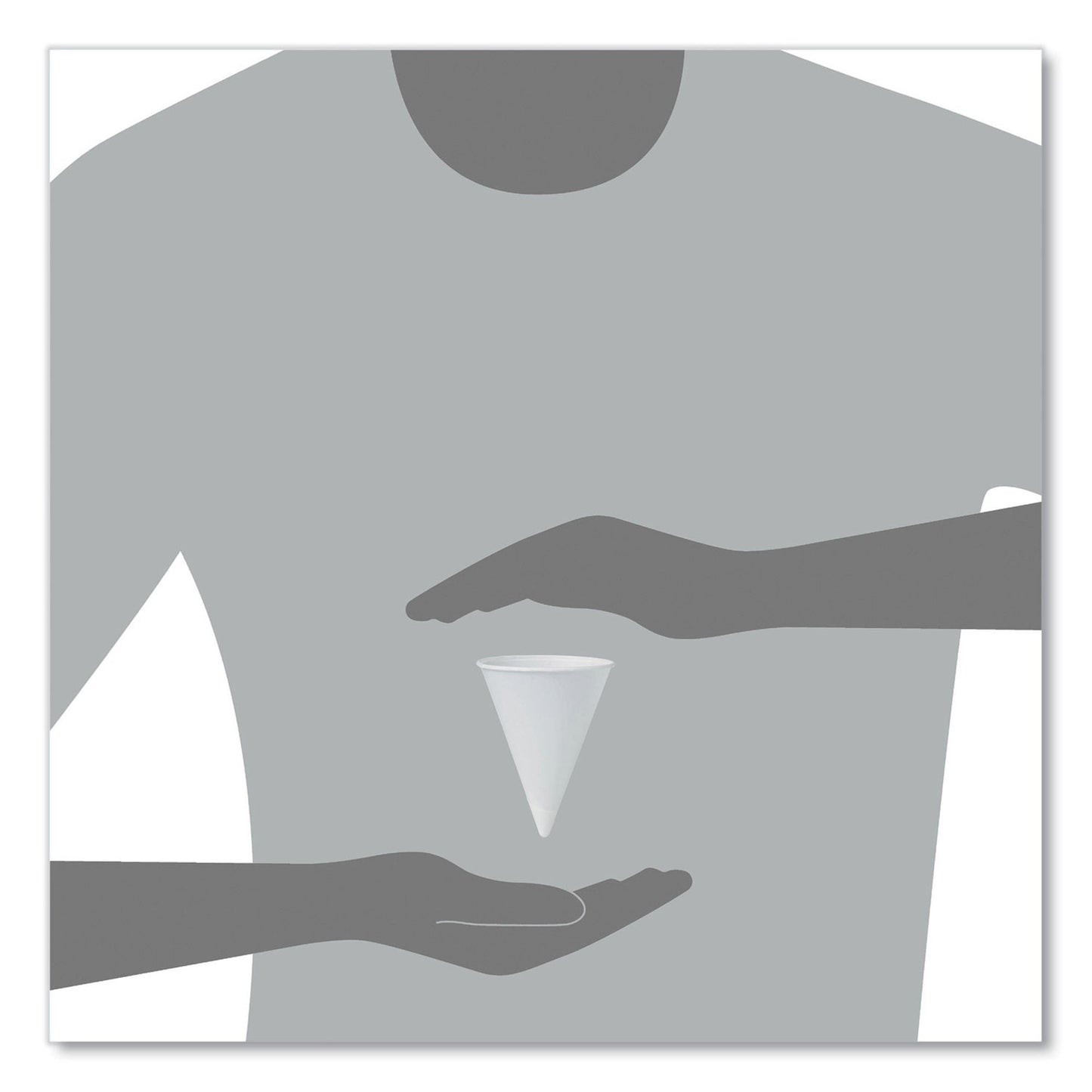 CUP, PAPER CONE WHT 4OZ (200/SL 25SL/CS)