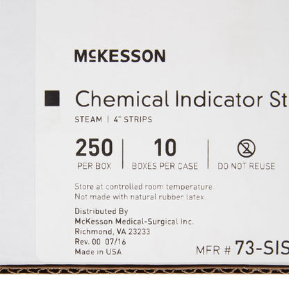 INDICATOR STRIP, STEAM SHORT CLASS 4 4" (250/BX 10BX/CS)