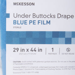 DRAPE, SURG GYN UNDER BUTTOCKSPE FILM STR 29"X44" (25/CS)