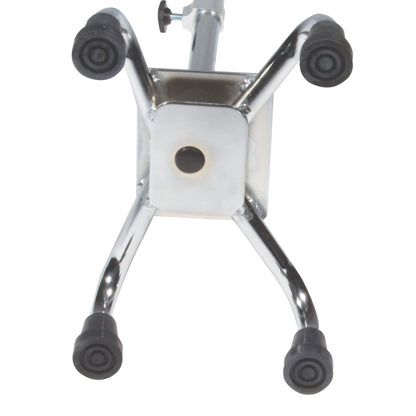 CANE, QUAD ADJ LG BASE SILVER (4/CS)
