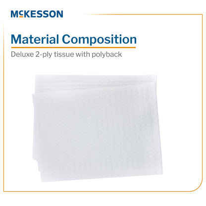 TOWEL, PRO 2PLY POLY WHT 13X18(250/CS)