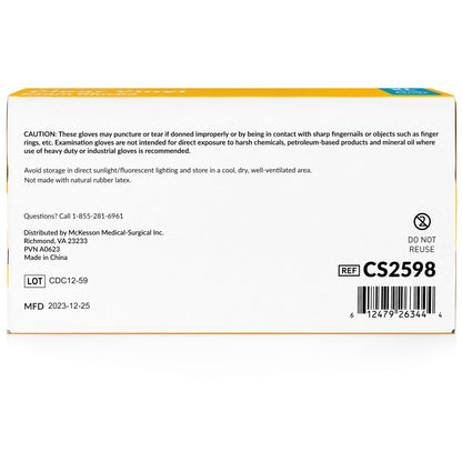 GLOVE, EXAM VNYL XL N/S (100/BX 10BX/CS)