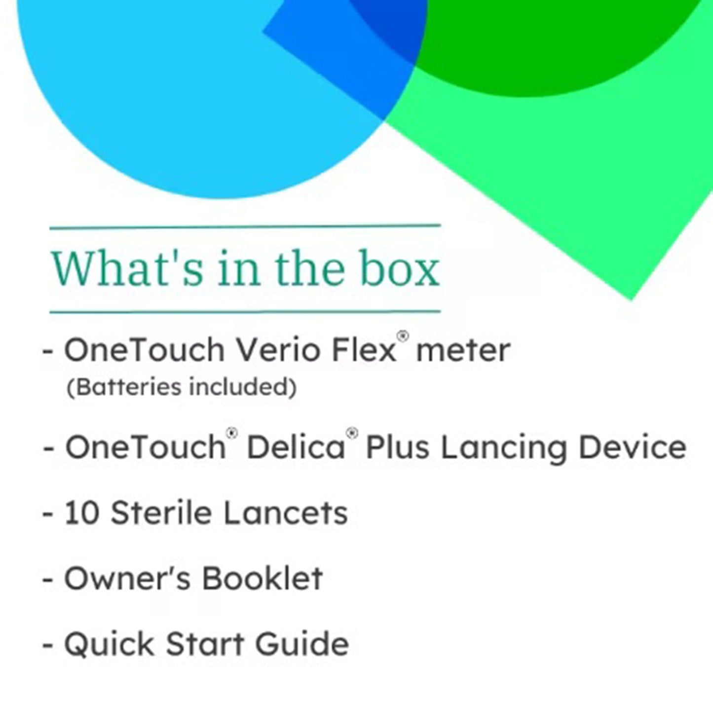 METER, BLOOD GLUCOSE ONETOUCH VERIO FLEX (4/CS)