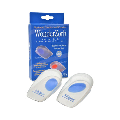 HEEL CUP, WONDER SPUR BLUE DOTXLG