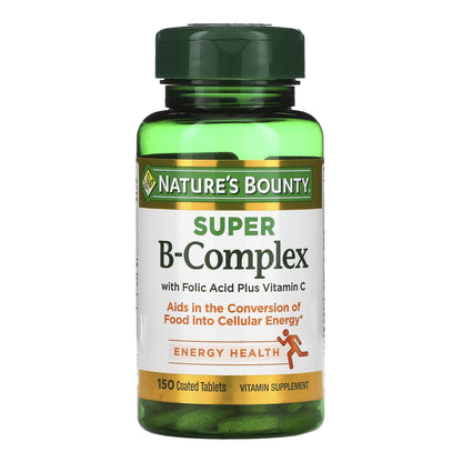 SUPER B-COMPLEX-VIT C, TAB NATURES BOUNTY (150/BT)