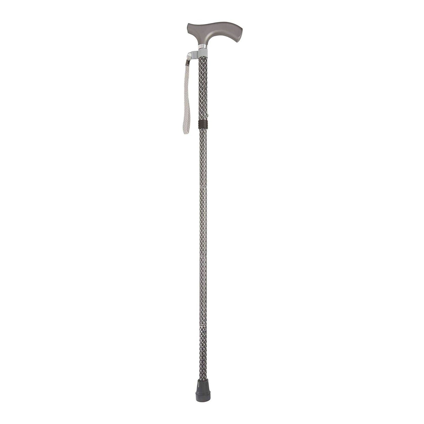 CANE, FOLDING WALKING STICK SWITCH STICKS ENGRAVED GRAPHITE