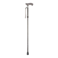CANE, FOLDING WALKING STICK SWITCH STICKS ENGRAVED GRAPHITE