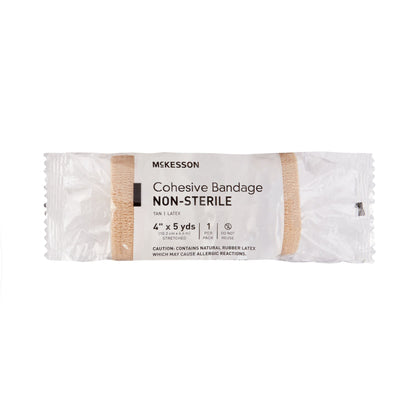 BANDAGE, COHESIVE N/S TAN 4" (18PK/CS)