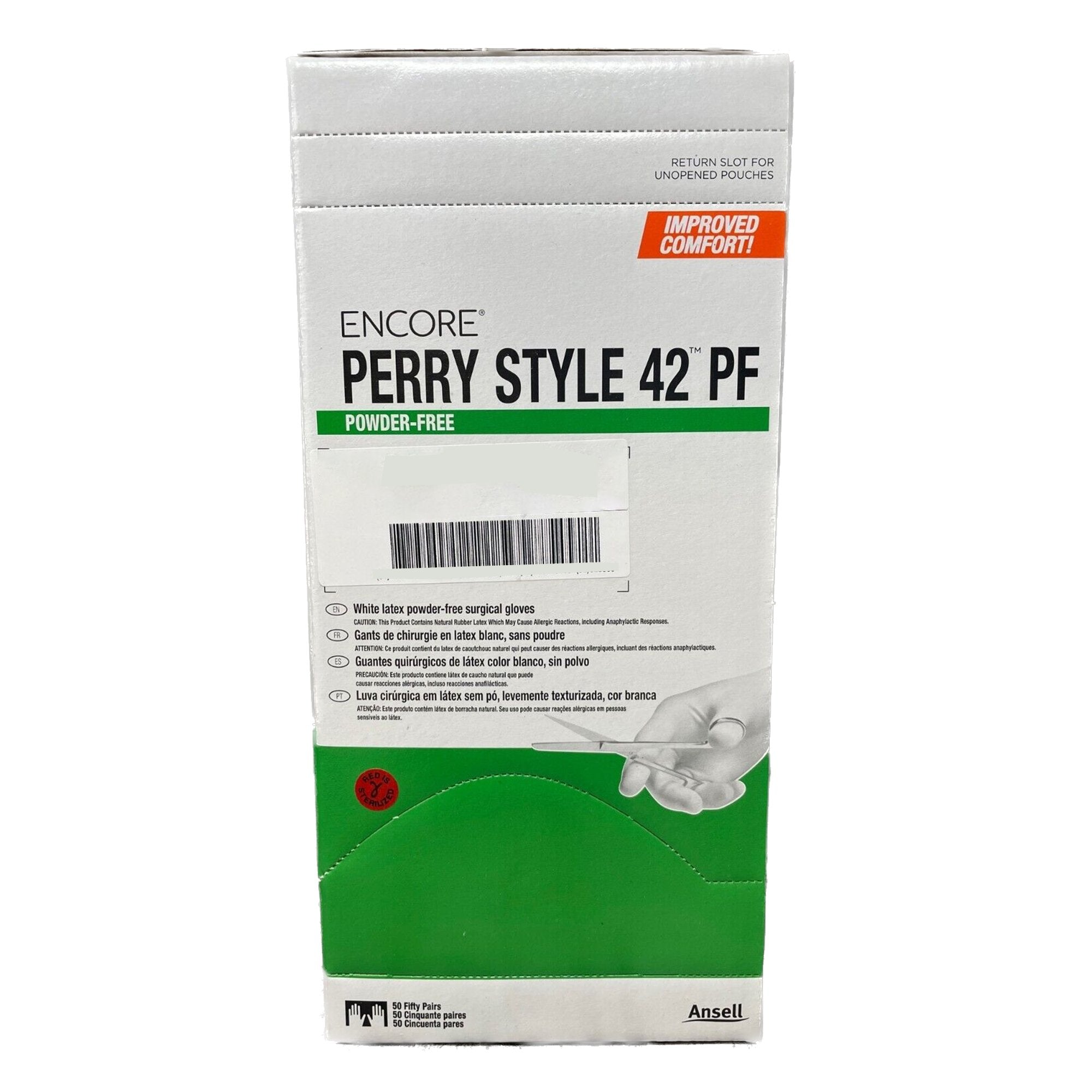 Encore® Perry® Style 42® PF Latex Surgical Glove, Size 6