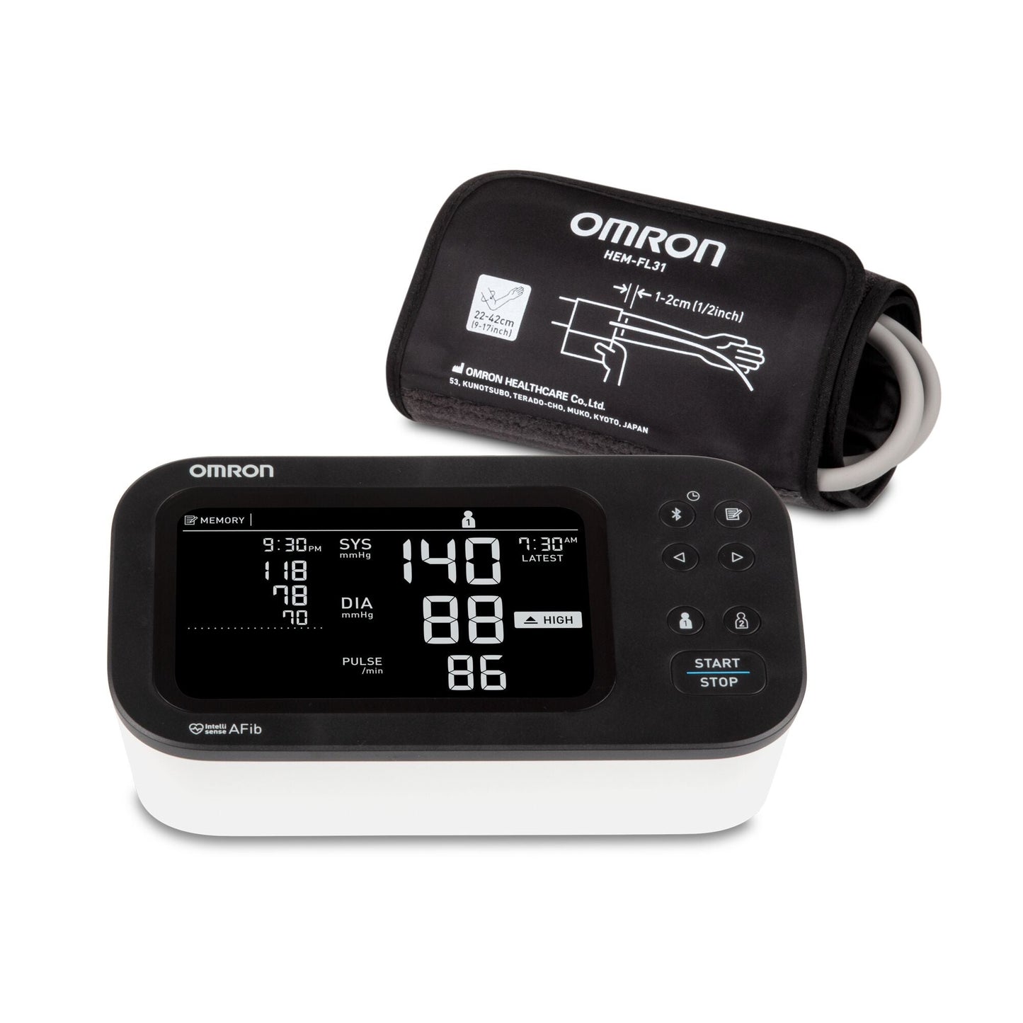 MONITOR, BP OMRON 10 SERIES UPPER ARM W/EASY WRAP (10/CS)
