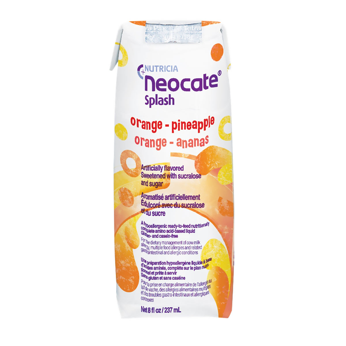 Neocate® Splash Orange / Pineapple Pediatric Oral Supplement / Tube Feeding Formula, 8 oz. Carton