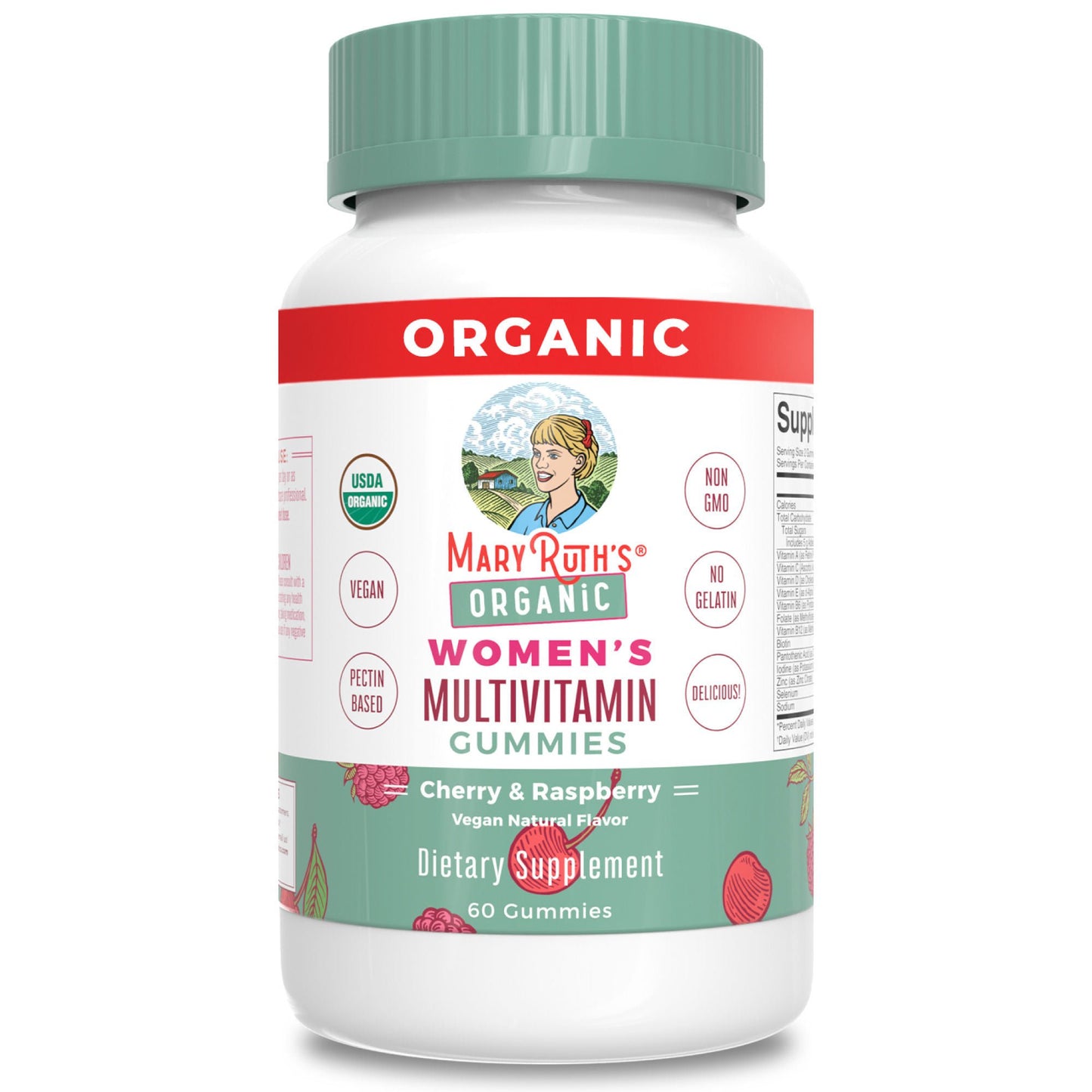 SUPPLEMENT, GUMMIE ORGANIC WMNMULTIVITMN STRWBRY 60CT (6/CS