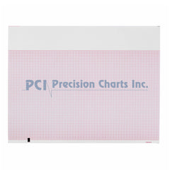 PAPER, ECG F/MORTARA Z-FOLD RED GRID 8.5"X11" (12P