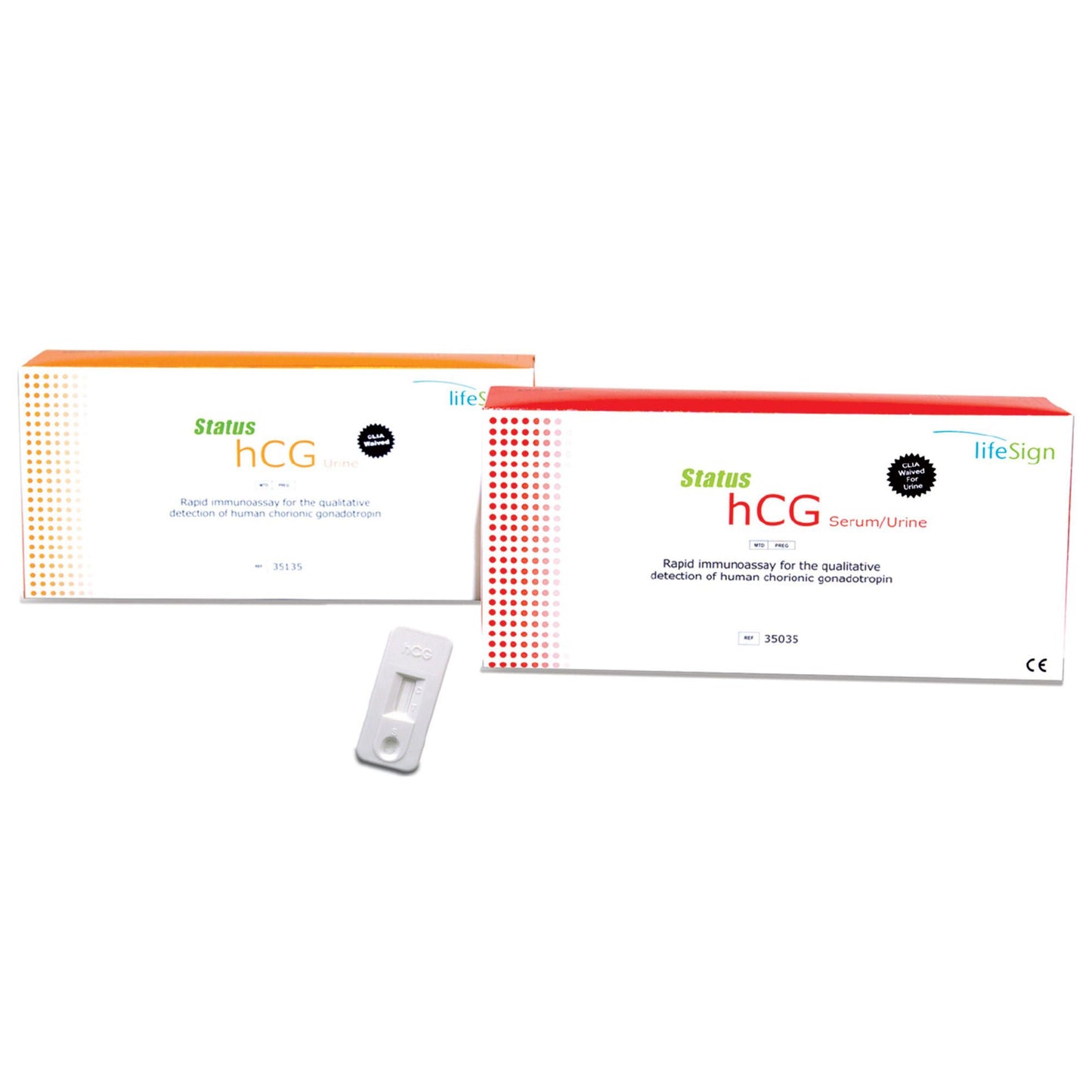 TEST KIT, PREG HCG SERUM/URINESTATUS (35/BX)