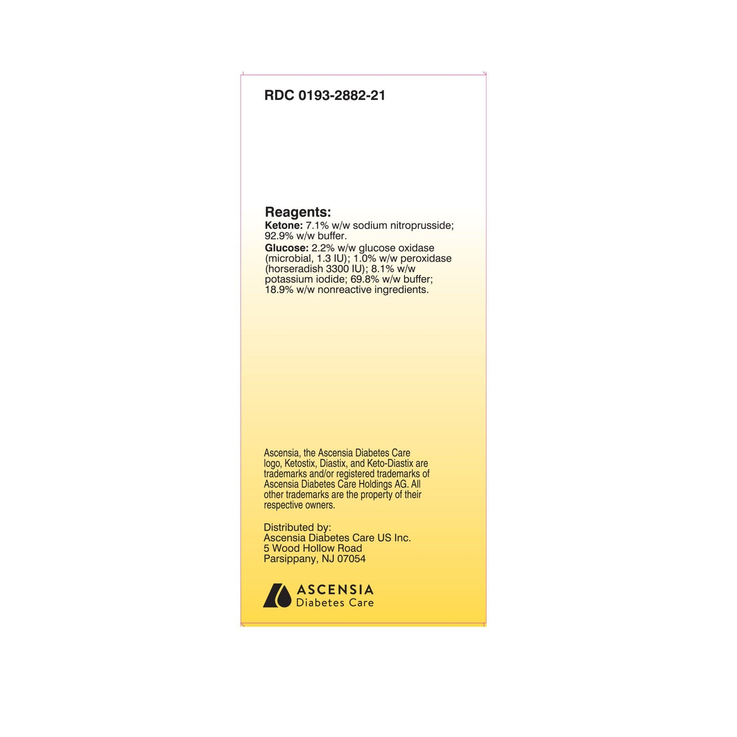 URINE TEST STRIP, KETO-DIASTIX100'S
