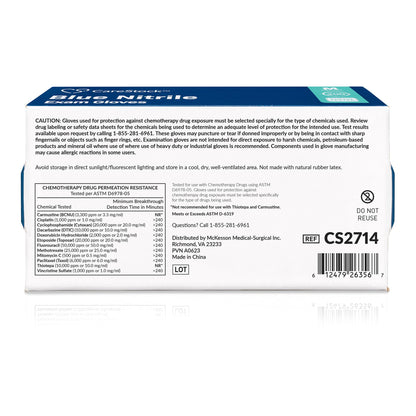 GLOVE, EXAM NTRL MD N/S CHEMO (200/BX 10BX/CS)