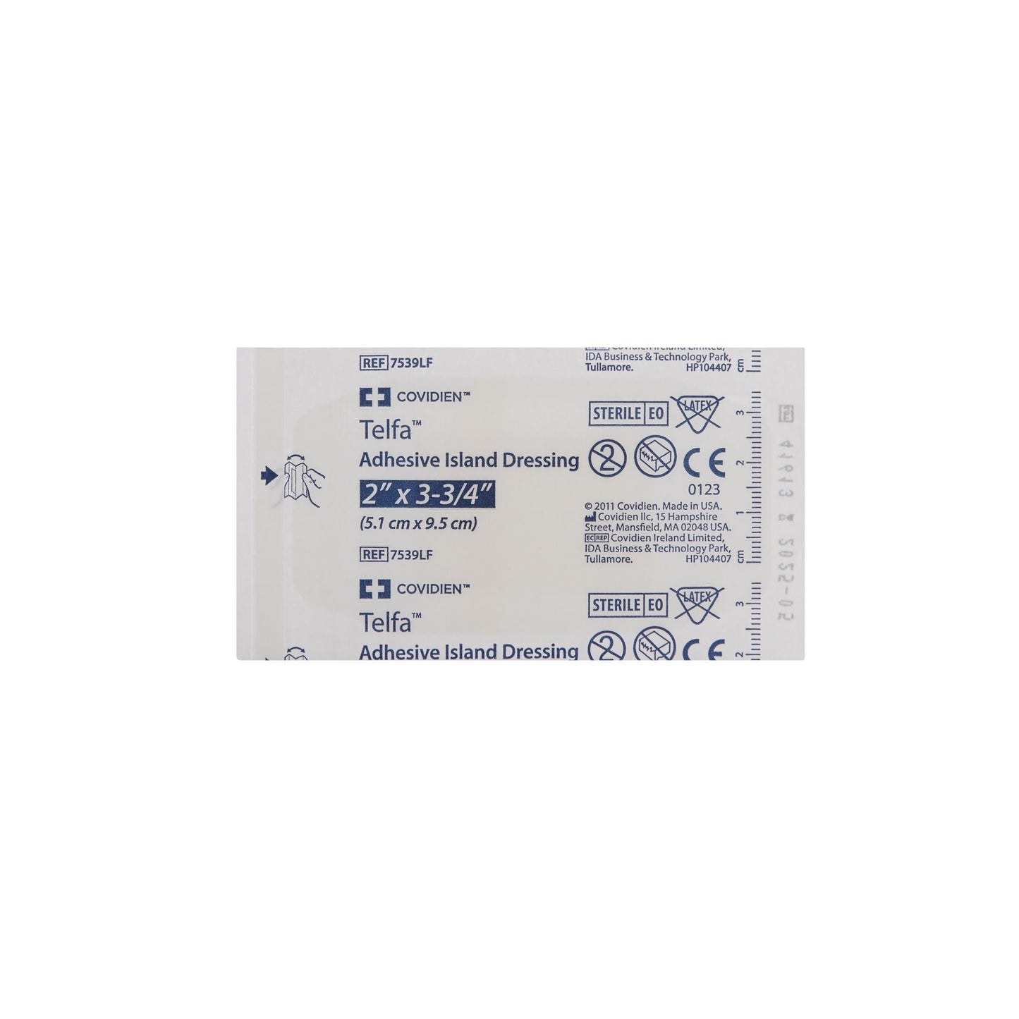 DRESSING, TELFA ISLAND 2"X3 3/4" (50/CT) KENDAL