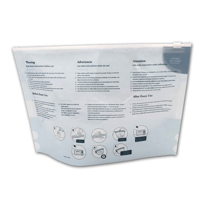 BAG, STEAM SANITIZING MICROWAVEABLE 1"X4.5"X12" (7/EA)